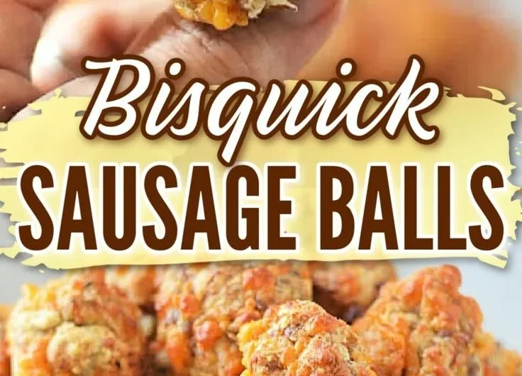 Delicious Bisquick sausage balls served on a platter for a snack