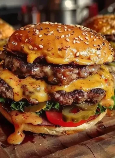 Delicious Crack Burgers served with fresh toppings and sides