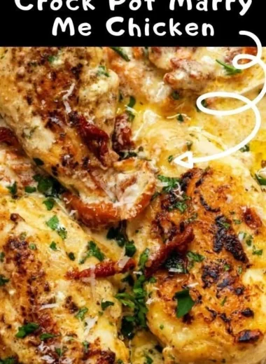 Delicious Crock Pot Marry Me Chicken served with creamy sauce and herbs