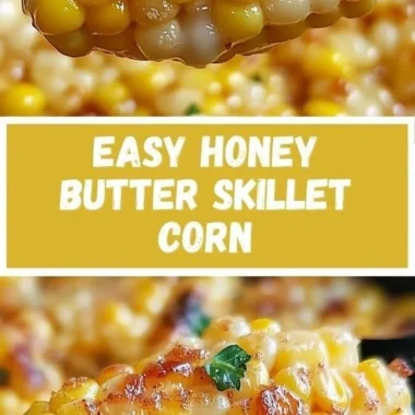 Delicious Honey Butter Skillet Corn served in a skillet