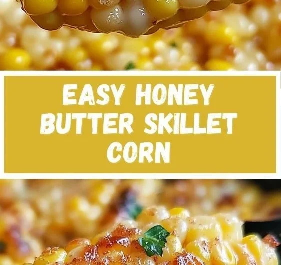 Delicious Honey Butter Skillet Corn served in a skillet