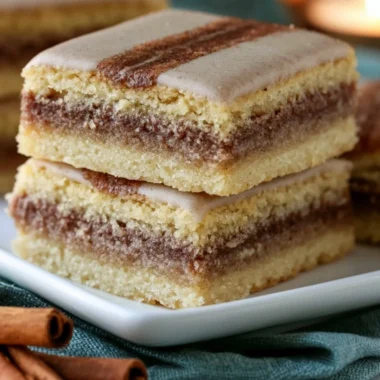 Delicious homemade Brown Sugar Cinnamon Pop Tart Bars with icing