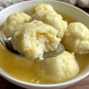 Delicious drop dumplings served with a rich sauce, ready to enjoy.