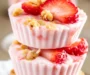 Frozen Strawberry Yogurt Bites