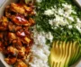 Honey Lime Chicken & Avocado Rice Bowl – High Protein Healthy Dinner Idea