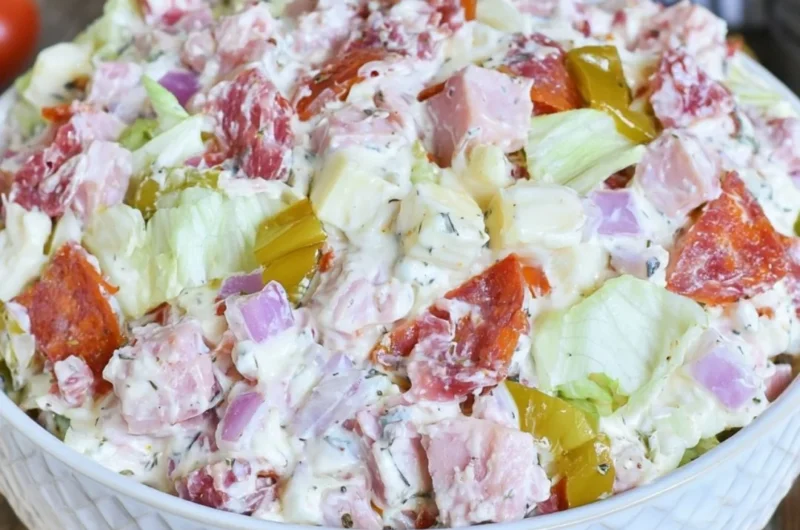 Delicious Italian Hoagie Dip served with crispy bread for dipping