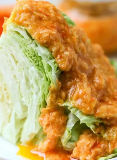 Delicious Japanese carrot ginger dressing served in a bowl with fresh ingredients.