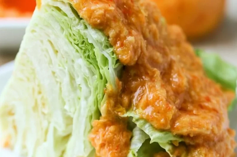 Delicious Japanese carrot ginger dressing served in a bowl with fresh ingredients.