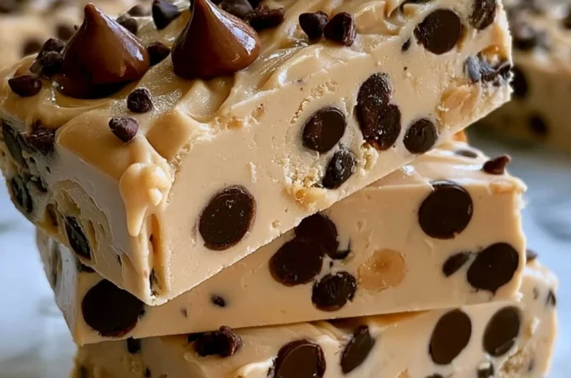Delicious peanut butter frozen yogurt bars served on a platter.