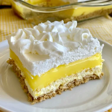 Cozy Lemon Delight dessert with bright yellow lemon slices and creamy texture