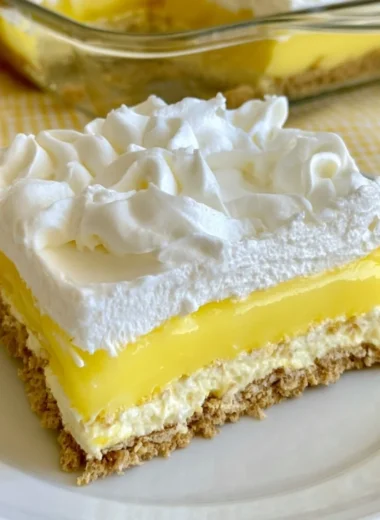 Cozy Lemon Delight dessert with bright yellow lemon slices and creamy texture