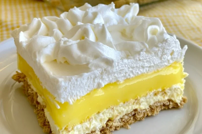 Cozy Lemon Delight dessert with bright yellow lemon slices and creamy texture