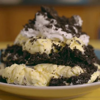 Delicious dirt pudding dessert as a fun treat for kids