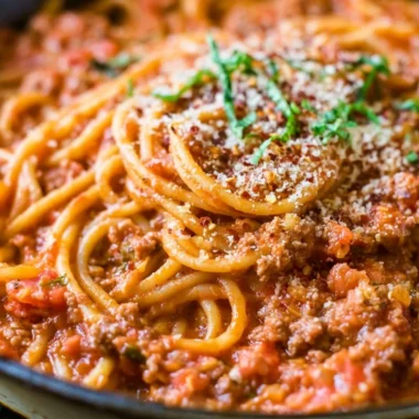 Delicious One Pot Spaghetti dish ready to serve, featuring fresh ingredients and vibrant colors.
