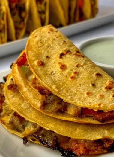 Cozy healthy breakfast tacos with fresh ingredients