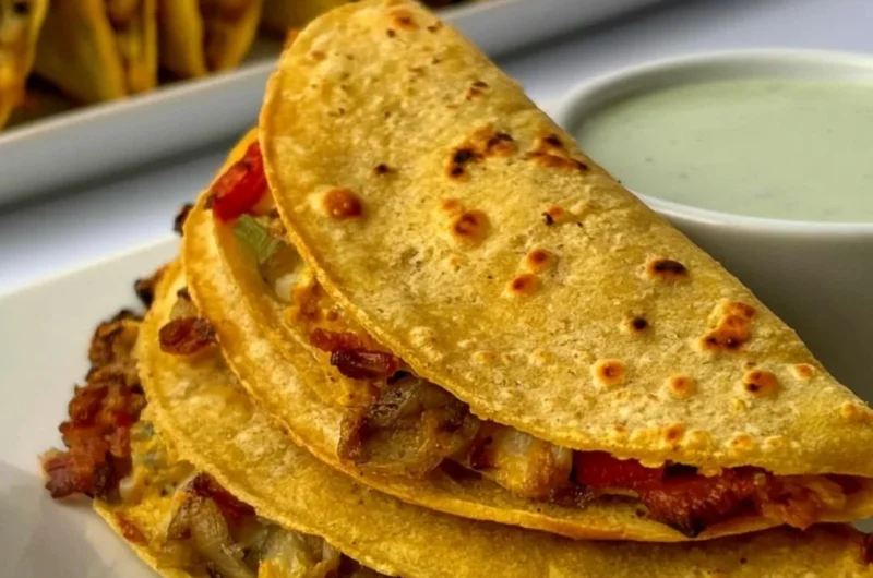 Cozy healthy breakfast tacos with fresh ingredients