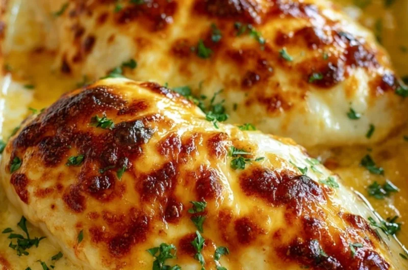 Delicious melt in your mouth chicken served with a side of vegetables